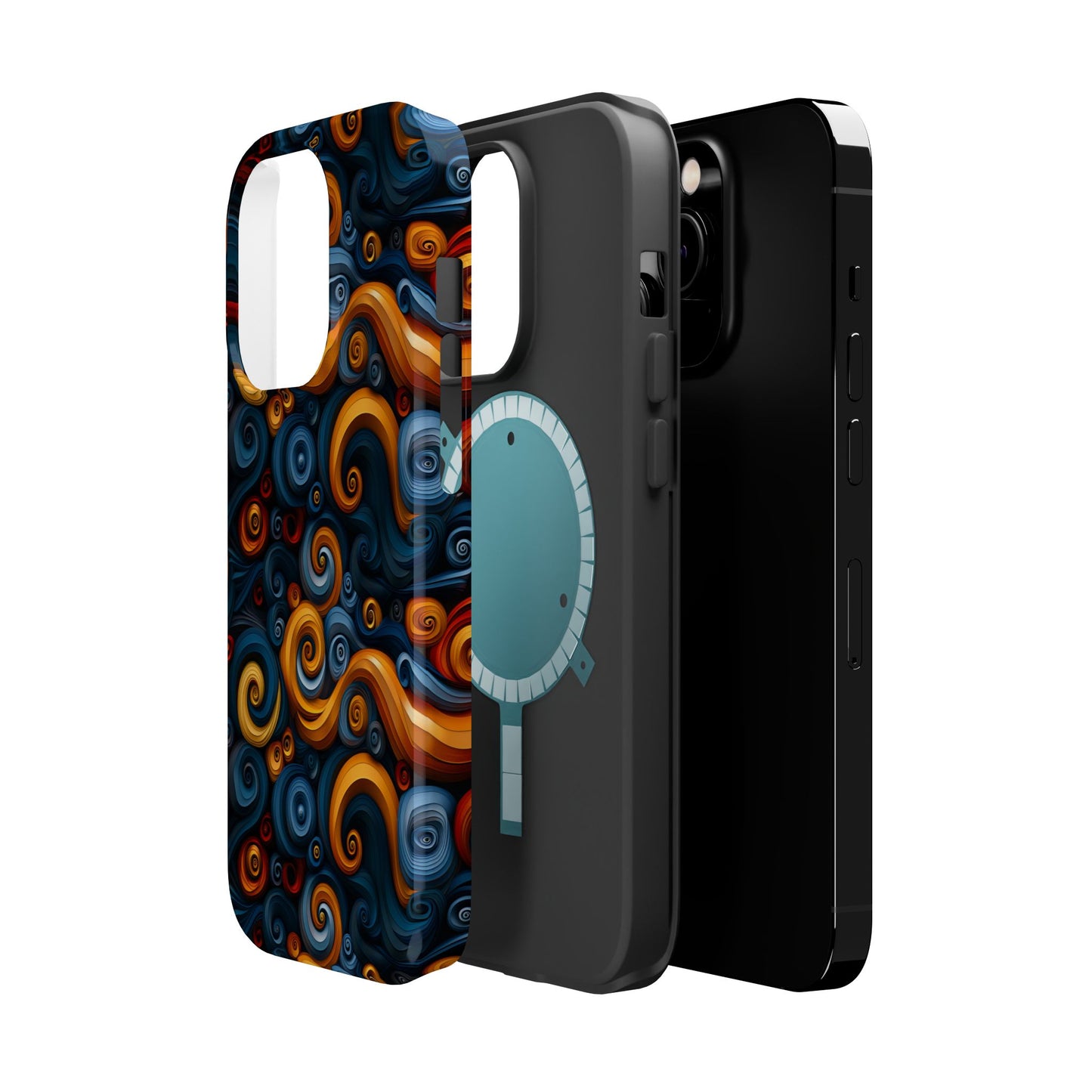 Protective Phone Case – Vibrant Swirl Pattern