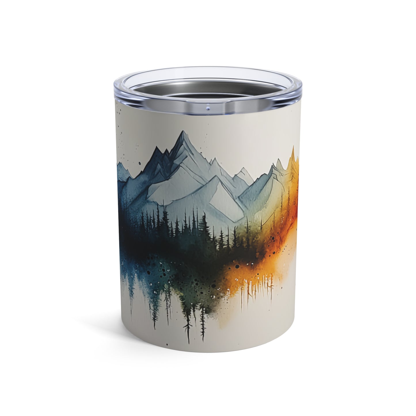 10oz Insulated Tumbler – Mountain Landscape Design