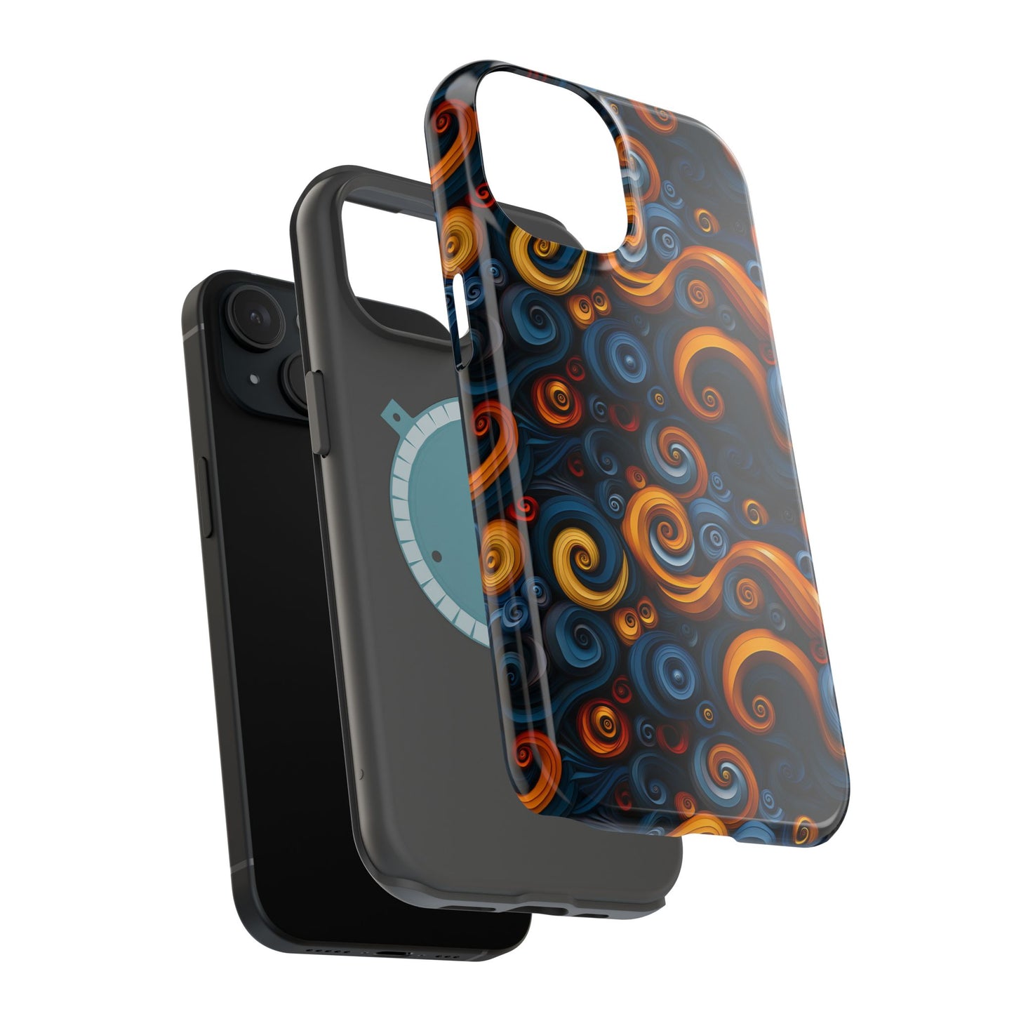 Protective Phone Case – Vibrant Swirl Pattern