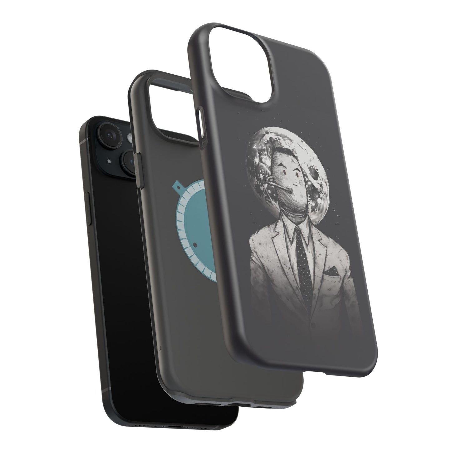 Protective Phone Case – Surreal Moon Suit Design