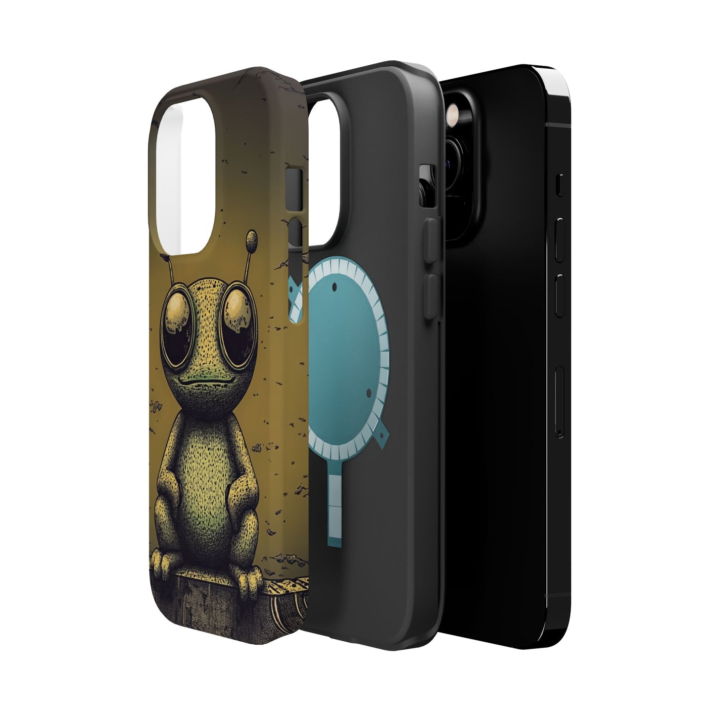 Protective Phone Case – Friendly Alien Design