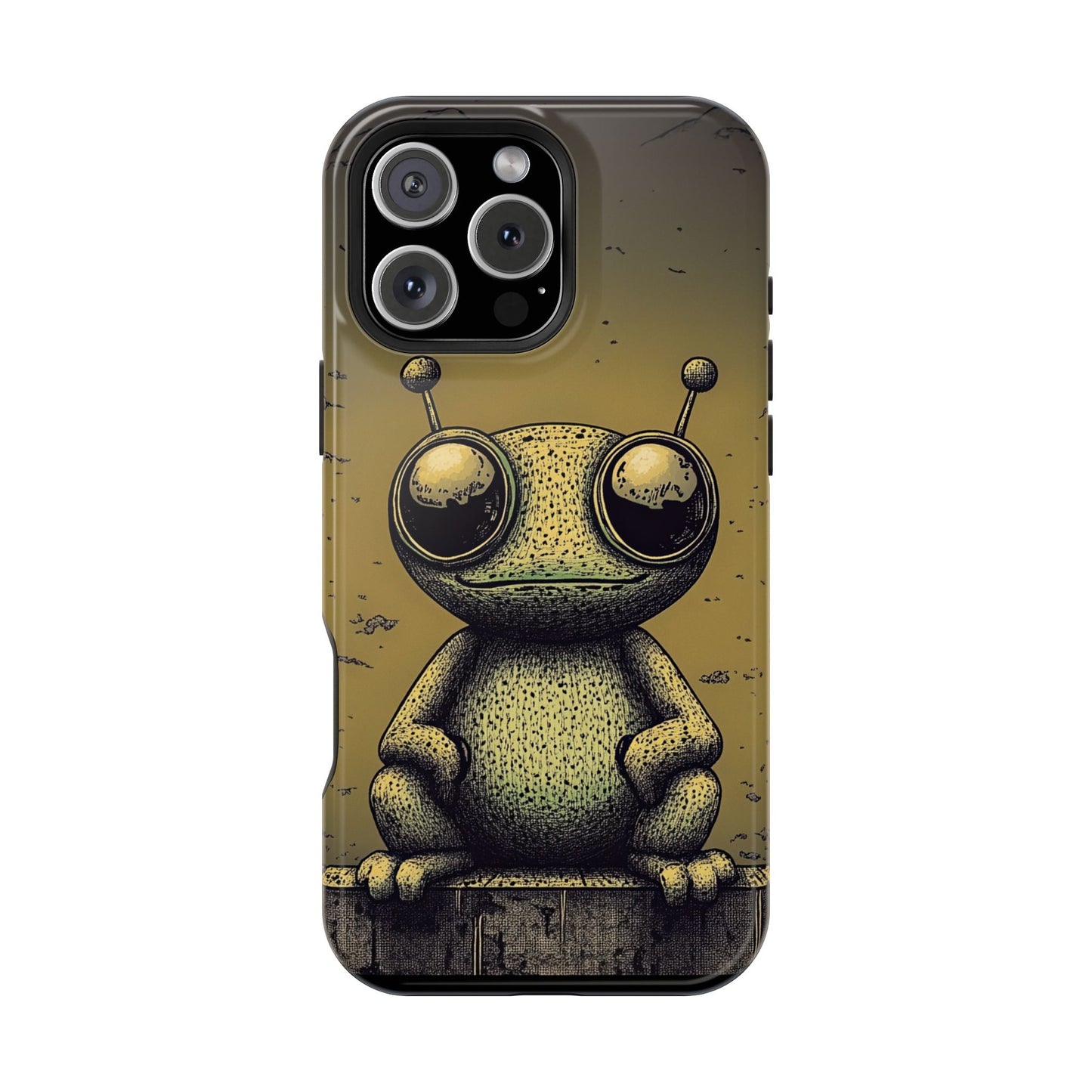 Protective Phone Case – Friendly Alien Design