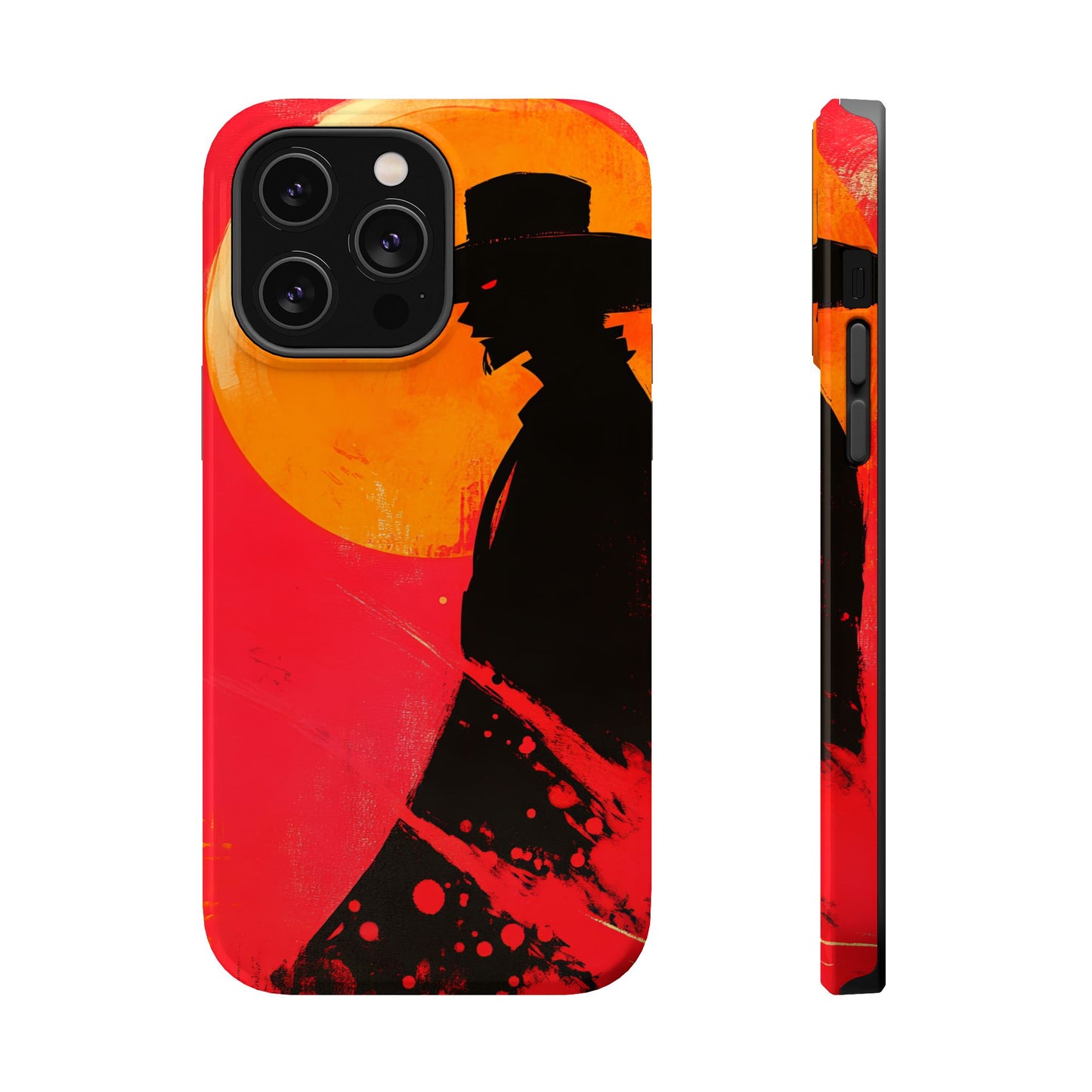 Protective Phone Case – Western Silhouette Design