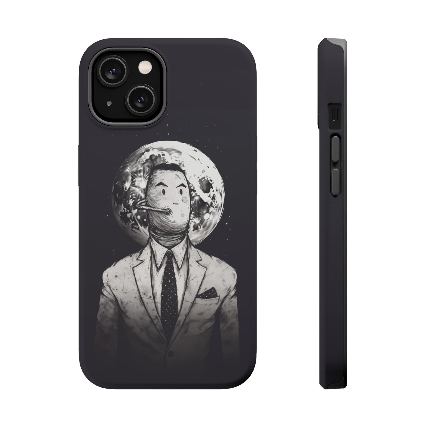 Protective Phone Case – Surreal Moon Suit Design