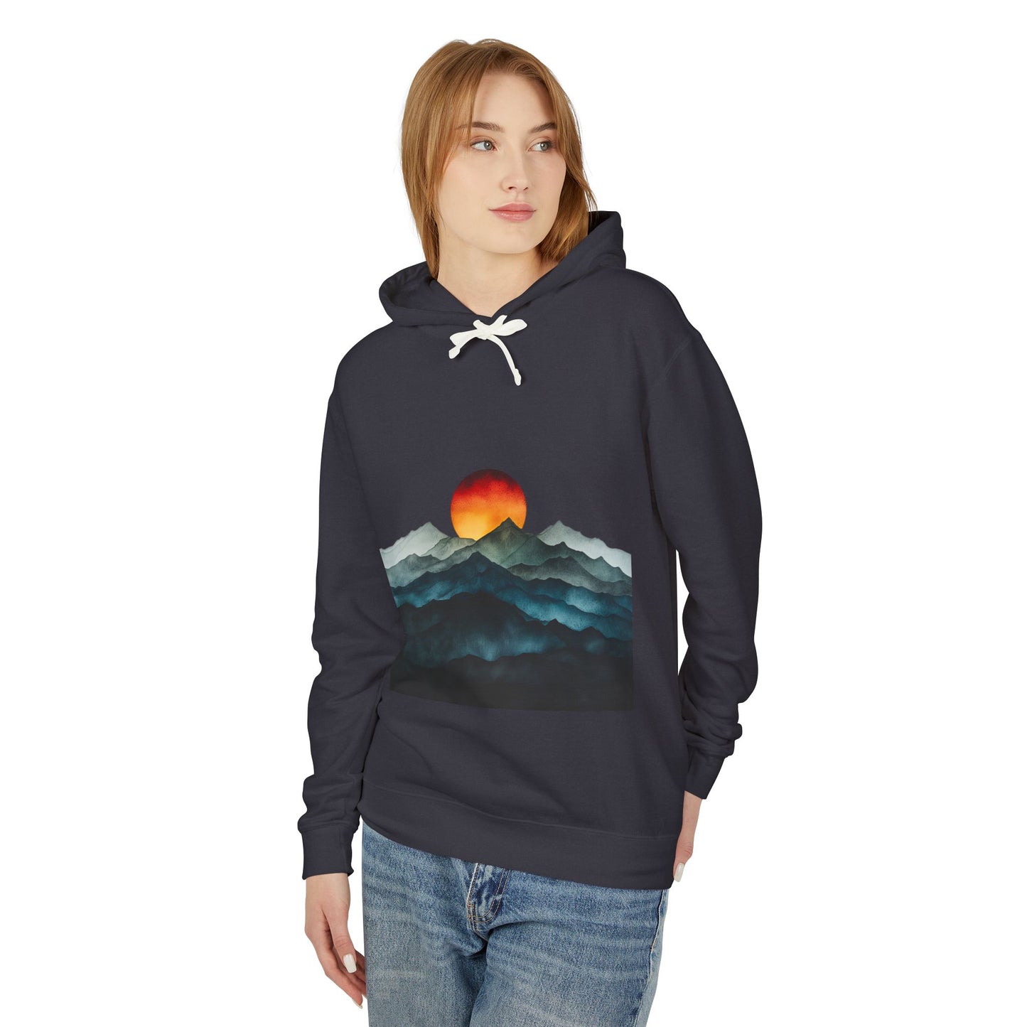 Unisex Lightweight Hooded Sweatshirt