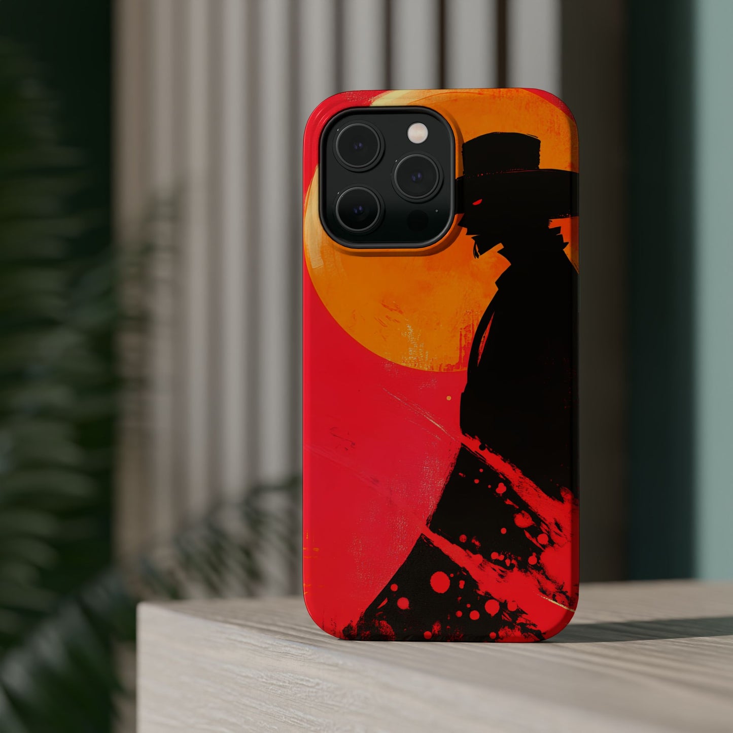 Protective Phone Case – Western Silhouette Design