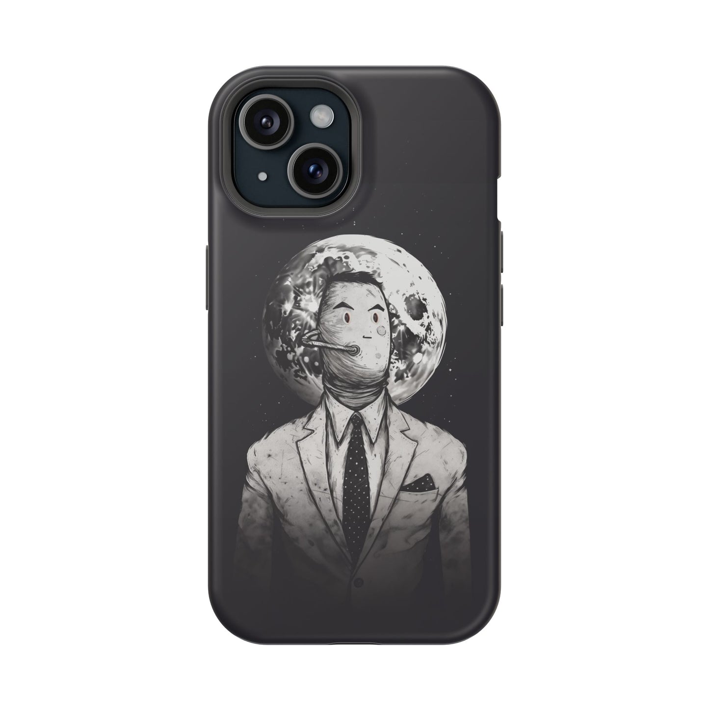 Protective Phone Case – Surreal Moon Suit Design