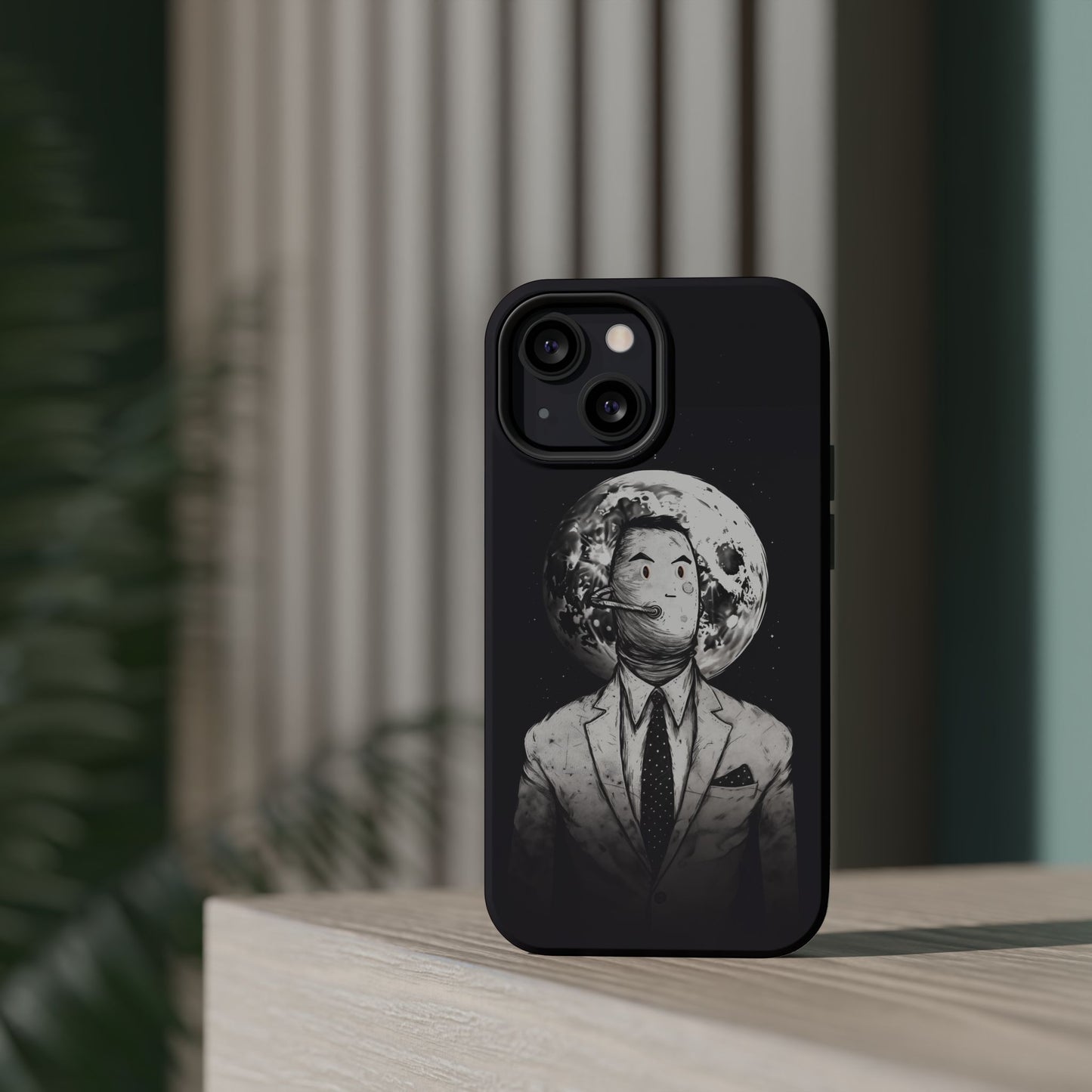 Protective Phone Case – Surreal Moon Suit Design