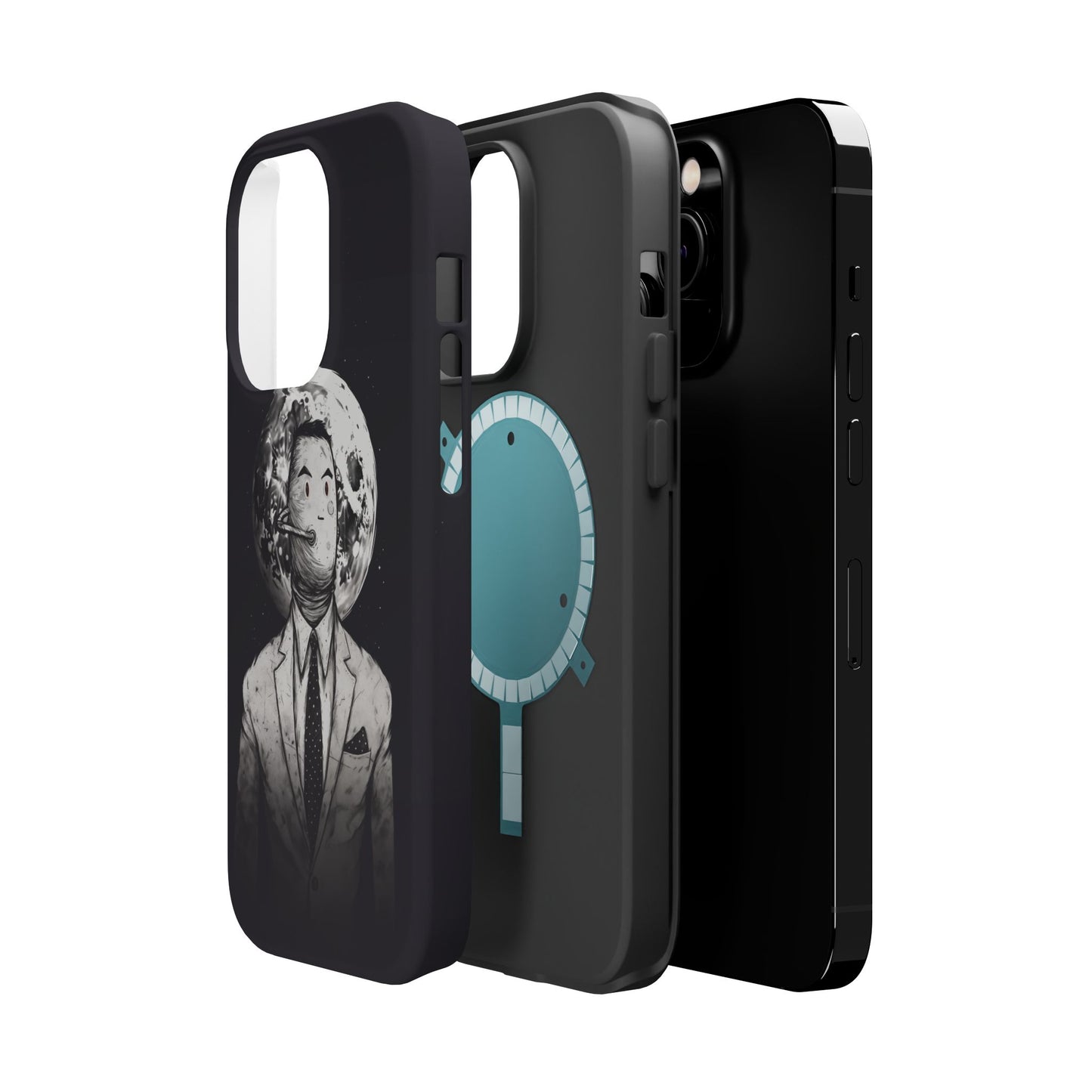 Protective Phone Case – Surreal Moon Suit Design