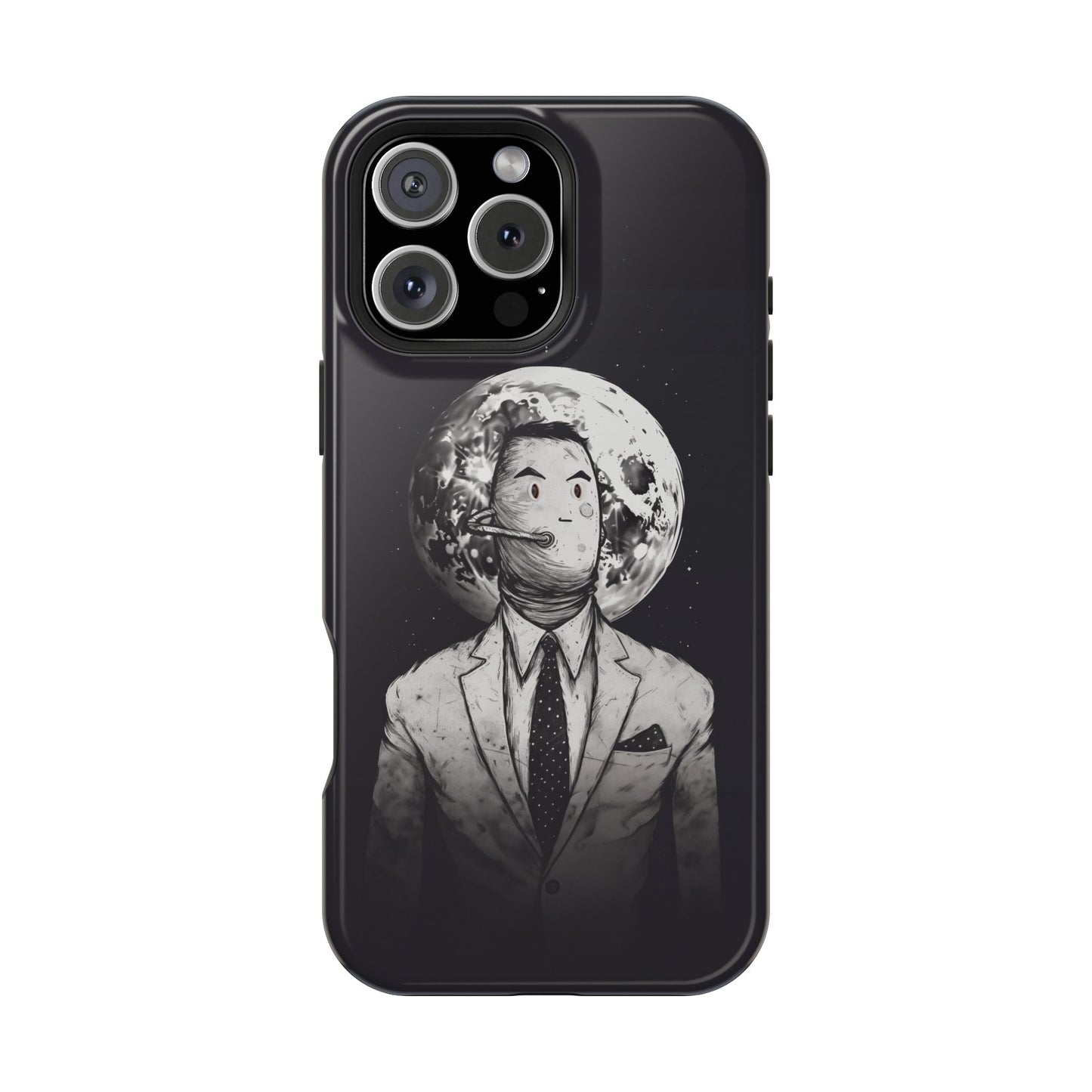 Protective Phone Case – Surreal Moon Suit Design