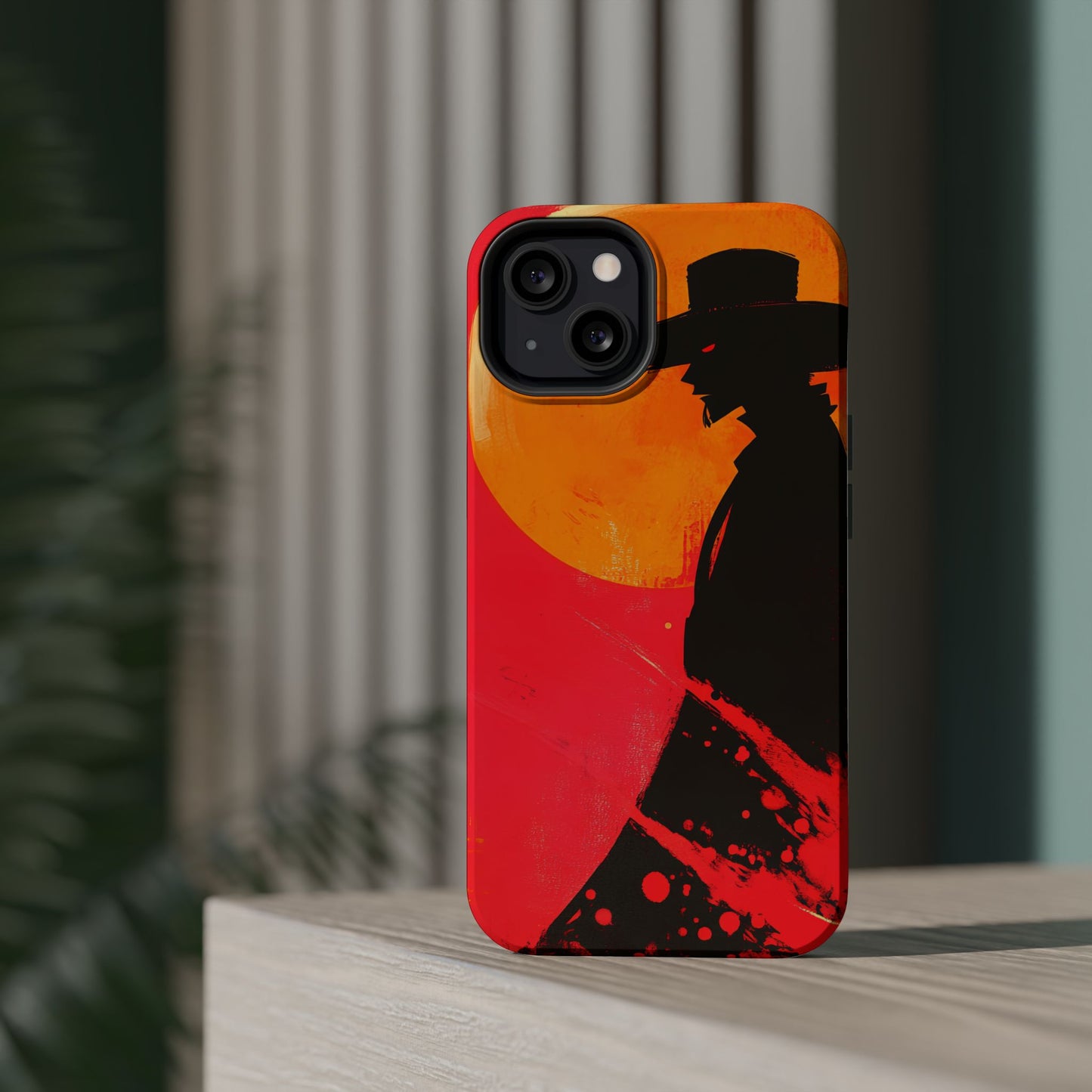 Protective Phone Case – Western Silhouette Design